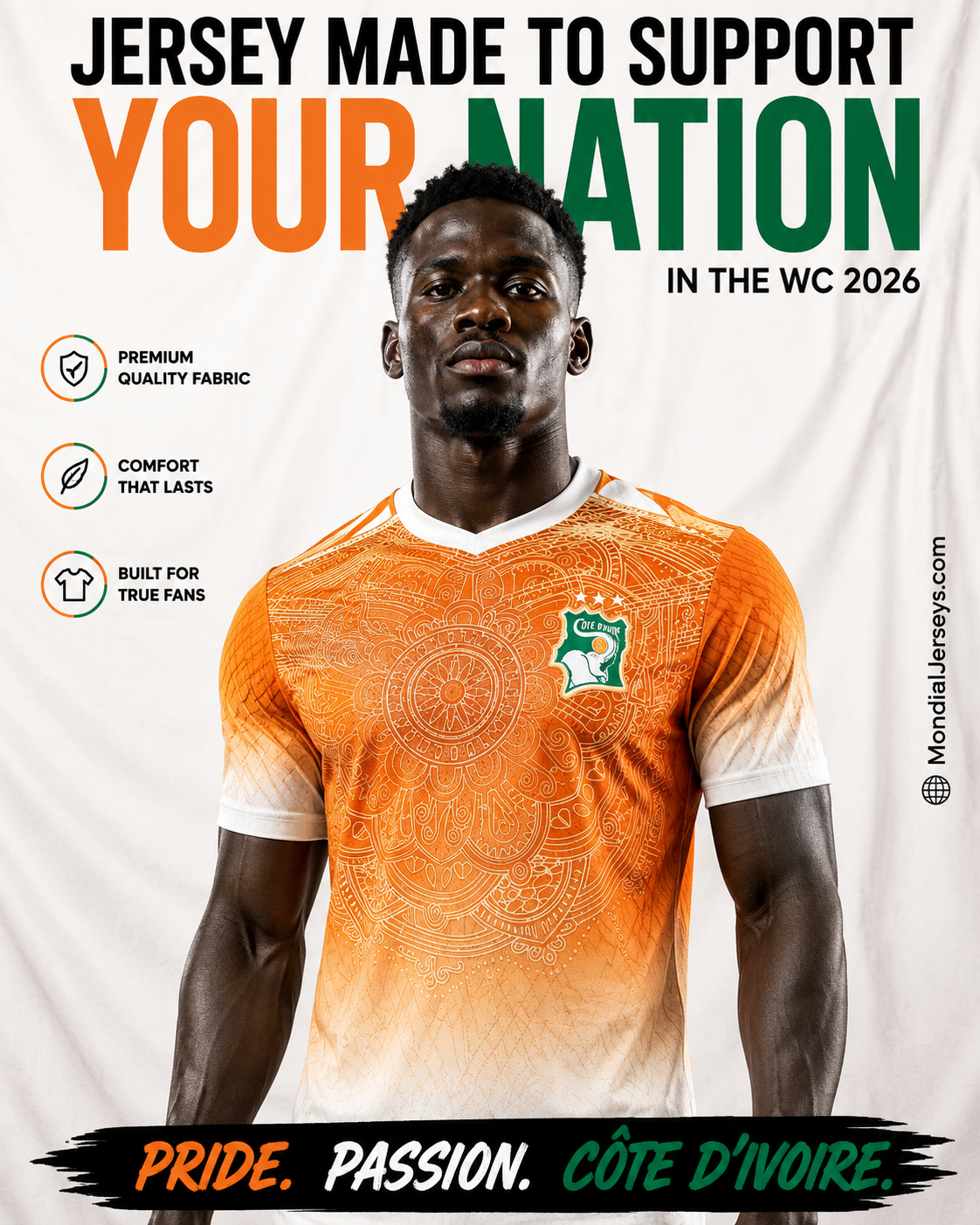 Ivory Coast Fan Jersey