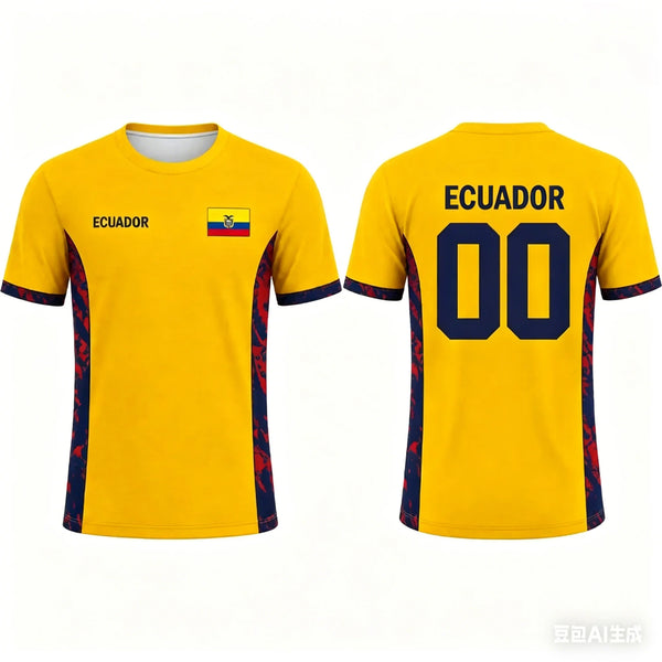 Kids-Ecuador-Football-T-Shirt-Soccer-Jersey-Yellow-Navy-White-Print-Breathable-Quick-Dry-Training-Tee.jpg
